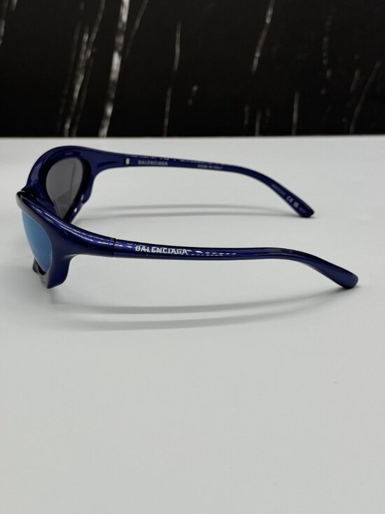 NEW BALENCIAGA BB0229S 006 BLUE UNISEX SUNGLASSES BALENCIAGA EYEWEAR main image 6